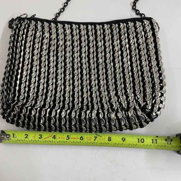 handmade bag with can lids - Picture 4 of 5